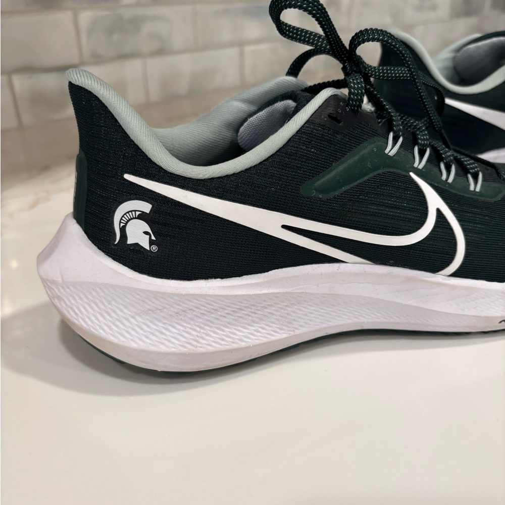 Michigan State Spartan Nike Pegasus Running Shoes—Worn Only Once